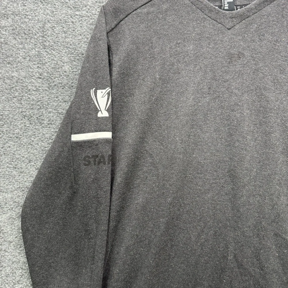 Adidas‎ One Game To Glory Sweatshirt Men's Size XL Gray V-Neck Staff Graphic